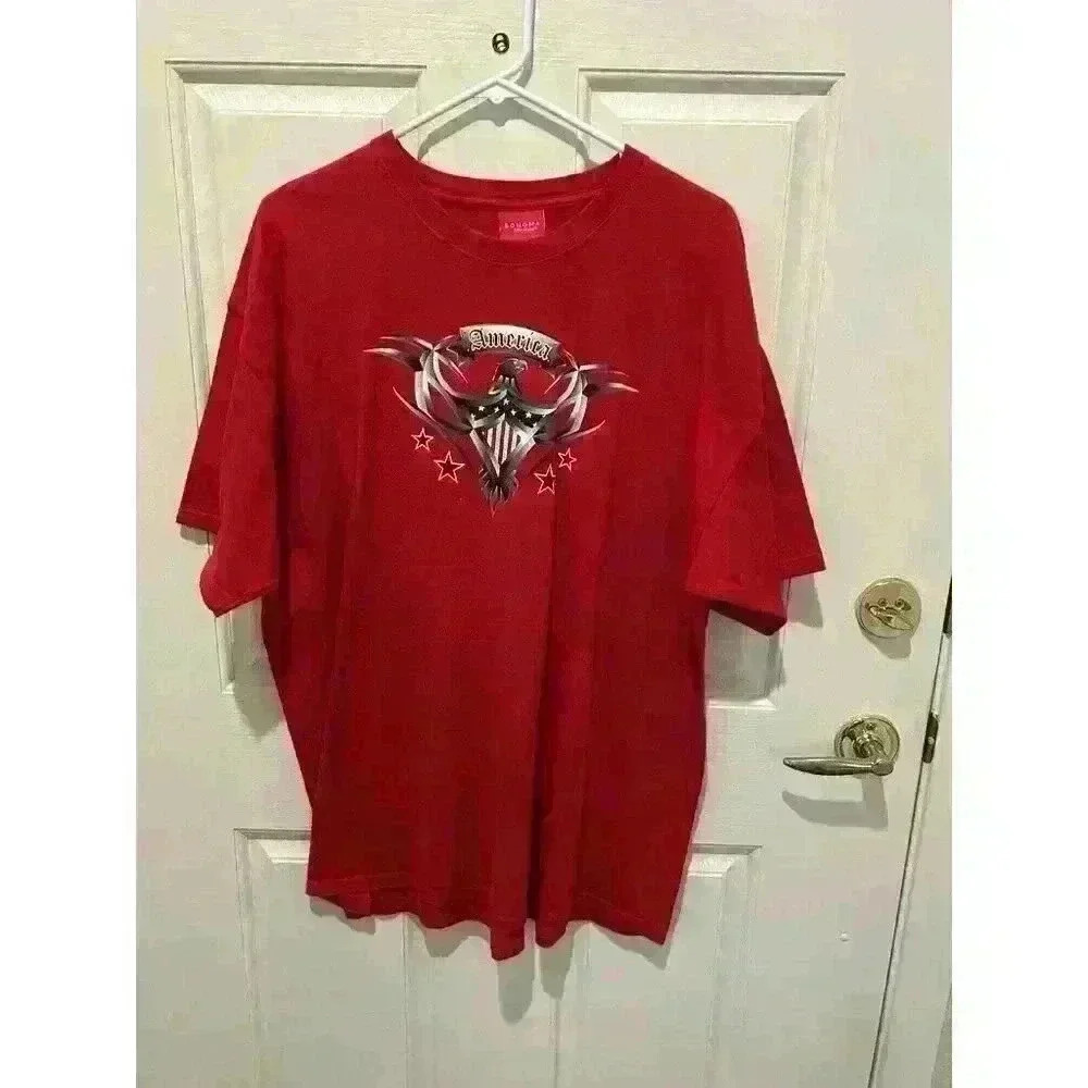 Independence Day, 4th of July, Patriotic American Eagle, Unisex Tshirt, XL